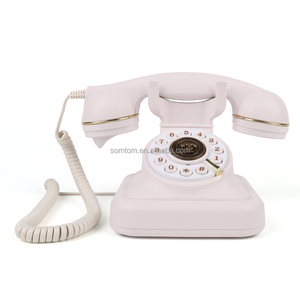 Phong cách cổ điển Điện thoại cố định cổ điển thiết kế sáng tạo Retro Châu Âu điện thoại nhà có dây điện thoại - Product Image 3