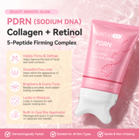 Crème pour le cou ATOANY Private Label OEM avec applicateur masseur intégré, raffermissante, liftante, éclaircissante, crème au collagène PDRN Gua Sha