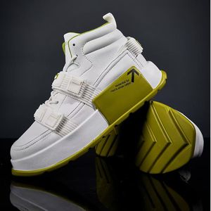 2025 tendance haute qualité hommes décontracté sport bottines fond épais conseil chaussures pour printemps automne polyvalent en amont chaussures - Product Image 6