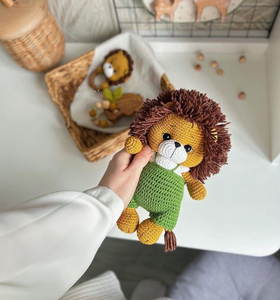 Venta al por mayor: Sonajero de conejo amigurumi, mordedor para bebé, león y conejo de ganchillo hecho a mano, zapatos de chupete, regalos para recién nacidos - Product Image 2