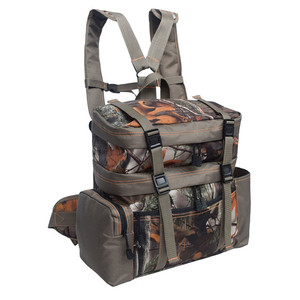 Sac à dos camouflage imperméable pour la randonnée en plein air, le camping, sac à dos de jour unisexe, nouveau motif de feuilles, poche intérieure à fermeture éclair, sangles détachables - Product Image 4
