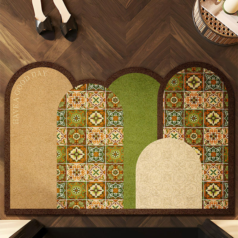 Carreaux de fleurs colorés