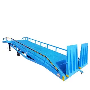 6t 8t 10t 12t 15t 20t adjustable height unloading ramp container truck loading ramps