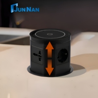 Prise de courant motorisée escamotable avec chargeur sans fil, prise escamotable à levage manuel pour cuisine et maison