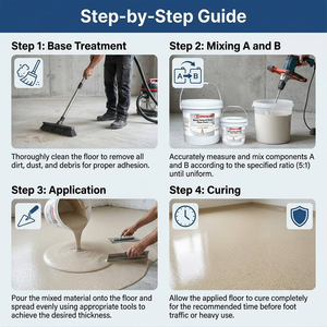 Résine époxy auto-nivelante imperméable et antidérapante pour sols extérieurs, <span class=keywords><strong>peinture</strong></span> de <span class=keywords><strong>sol</strong></span> en sable coloré pour <span class=keywords><strong>garage</strong></span> et entrepôt en béton - Product Image 3