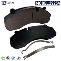 Nouvelles plaquettes de frein à disque pour camion WVA 29254 pour Faw Sinotruk Howo Hino Cascadia DAF Trailer, neuves, vente en gros, semi-métalliques/céramiques