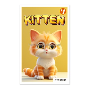Tarjetas de Juego de Alta Calidad Personalizadas con Ventana de Raspar y Animales, Tipo Boleto de Apuestas - Product Image 1