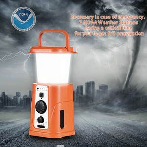 Solar Hand Crank Camping Lantern, 10000mAh with AM/FM Radio & SOS Alarm for Outdoor Emergencies - Product Image 5