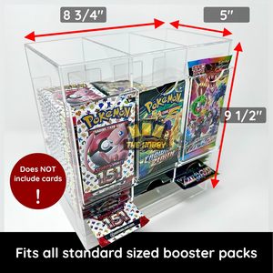 Pour distributeur de booster durable à 3 emplacements pour cartes à collectionner <span class=keywords><strong>Pokemon</strong></span> écologique s'adapte facilement à toute la boîte de booster améliore la magie D - Product Image 2