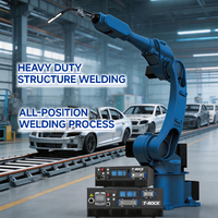 Robot de soudage industriel à structure en acier, poignet creux anti-interférence, stable et efficace pour la soudure automatique