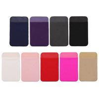 Mini porte-carte de téléphone portable avec bâton extensible motif personnalisable étui d'identité auto-adhésif pochette rabat