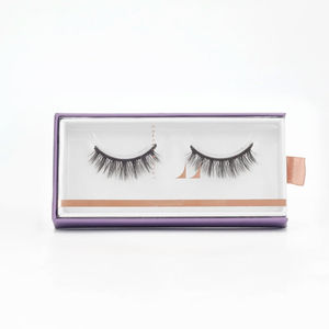 Boîte à cils carrée en acrylique transparent boîtes à cils vides emballage boîte en papier à cils vison tiroir coulissant - Product Image 2