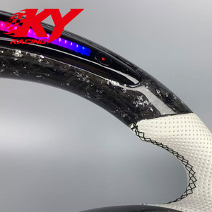 Volante Deportivo Personalizado de Fibra de Carbono Forjado con LED para Infiniti G37, Compatible con Infiniti G20 G25 G30 G35 2007-2015 - Product Image 2