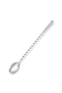 Cuillère à bar en acier inoxydable torsadée avec long manche et extrémité lestée pour mélanger - Product Image 5