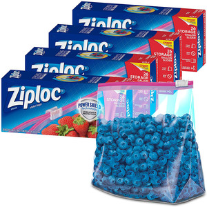 Customized Durable Zip Lock Gallon Slider Food Storage Bags for Fruits Vegetables