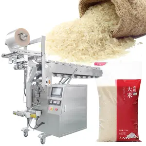 High speed vertical 1kg 5kg 10kg automatic rice bag vacuumed packing machine