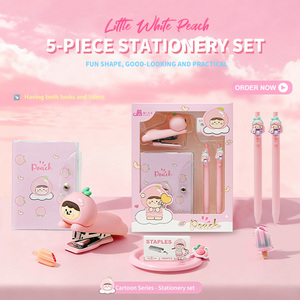 Set de <span class=keywords><strong>Papelería</strong></span> Kawaii de 5 Piezas con Diseño de Muñeca de Melocotón Blanco - Artículos de Oficina/Estudio Más Vendidos, Regalo Popular en AliExpress - Product Image 1