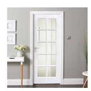 Chengdong Simple Style Crittall Single Glass Aluminum Soundproof Used Interior French Doors For Sale