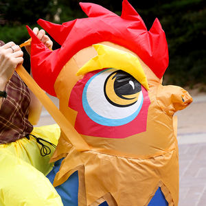 Fantasia Inflável de Galo para Páscoa, Roupas de Pintinho e Galinha, Fantasia de Carnaval para Halloween, Roupas de Personagem Unissex - Product Image 5