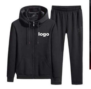 Venta caliente JC Chaquetas y pantalones cálidos de invierno de alta calidad para hombres Sudadera con capucha con pantalones de terciopelo Manta con capucha bordada para niños - Product Image 1