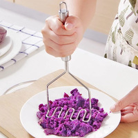 Custom Logo Keuken Fruit Groente Presser Tools Rvs Keuken Aardappel Ricer En Stamper Mini Aardappel Stamper