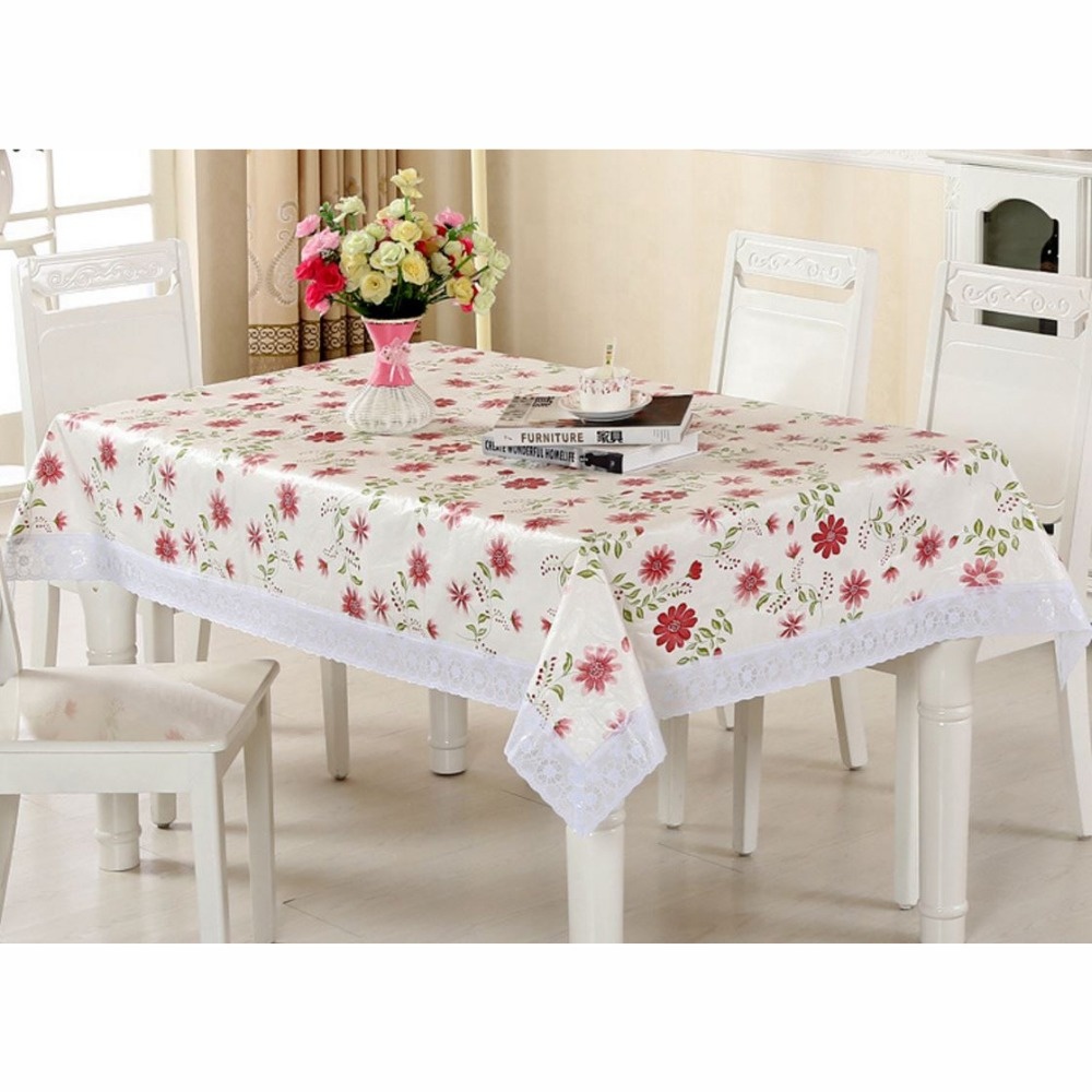 Скатерть из ПВХ с кружевными краями