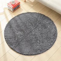 Tapis shaggy en chenille sur mesure pour salon, fabriqué à la machine, écologique, haute absorption d'eau, base antidérapante en PVC, tapis de chaise