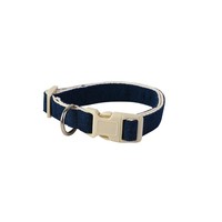Nouveau collier pour chien en sangle tissée en plastique PET, doux, respirant, réglable, confortable, ne serre pas le cou, simple, classique, léger