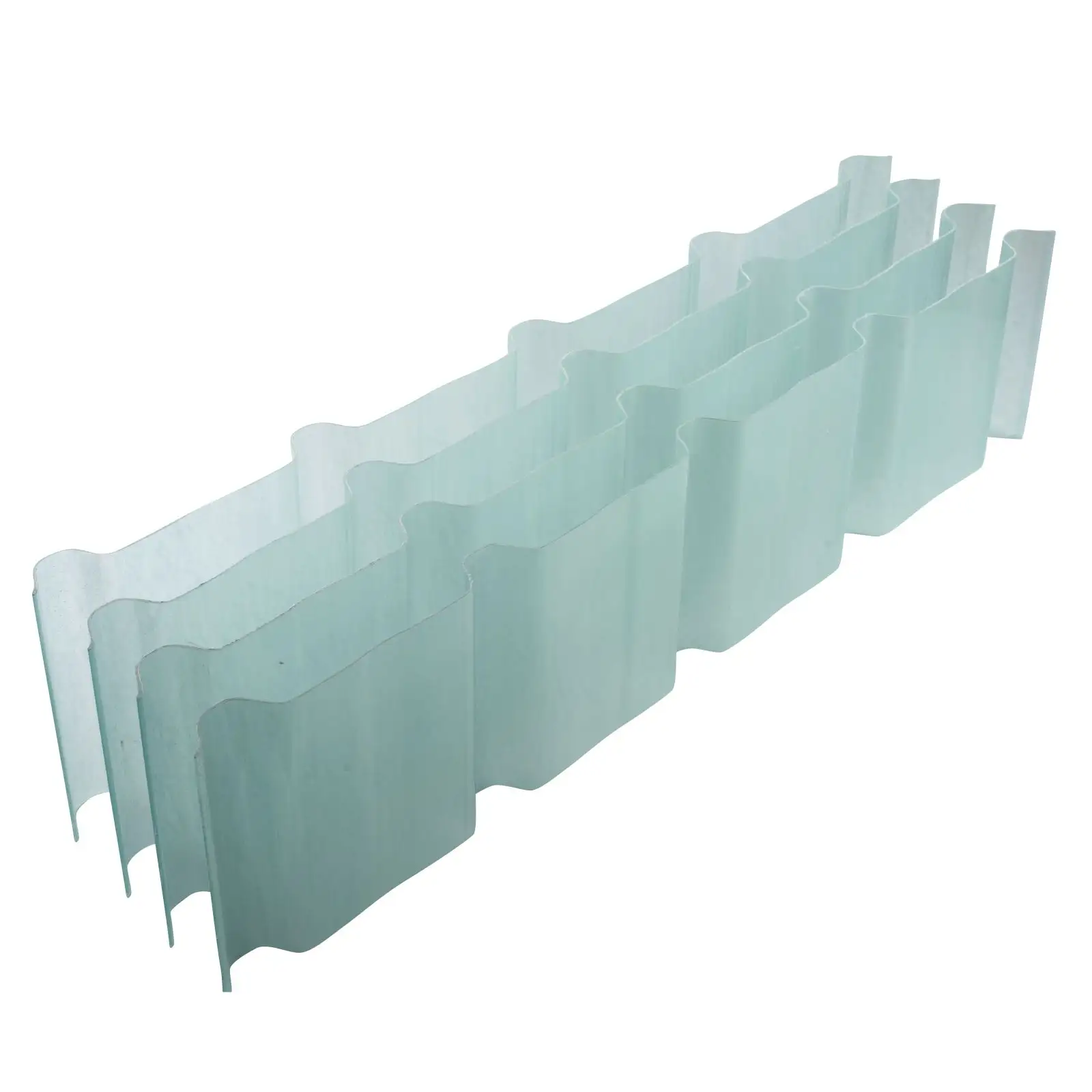 Folha de corrugado de fibra de vidro transparente e com proteção UV para estufas