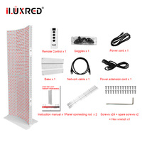 ILUXRED Appareil portable de luminothérapie rouge en gros, panneau de luminothérapie infrarouge, panneau de thérapie infrarouge portatif en aluminium