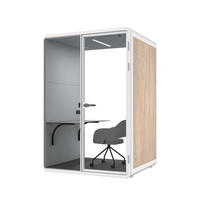 Cabine vocale mobile pour hôtel, pod d'enregistrement, pod de vie, pod de jardin, pod intérieur préfabriqué insonorisé pour bureau, travail et réunions