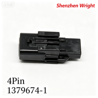 Connecteur de câblage mâle 4P TE 1379674-1 12V pour faisceau automobile, accessoires de véhicule, bornes PBT noires