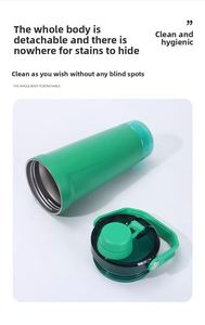 Fitness Gym Shaker Tumbler 600ml 304 Stainless Steel Vacuum Insulated Portable Handheld Workout Cup Reusable Sports Water Bottle - Product Image 6