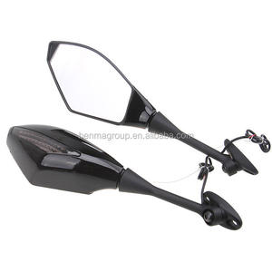 1 paire de rétroviseurs de moto pour GTR1400 Concours Z1000SX pour <span class=keywords><strong>1000</strong></span> H2 <span class=keywords><strong>H2R</strong></span> ZX10R 10mm 8mm rétroviseur latéral - Product Image 1