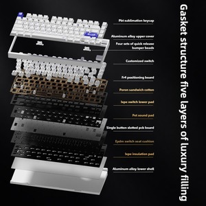 Weikav D75 Nhôm Chơi Game Cơ Khí Bàn Phím 75% Bố Trí RGB Hot-Trao Đổi Tri-Chế Độ Tùy Chỉnh Gamer E-Thể Thao Bàn Phím - Product Image 5