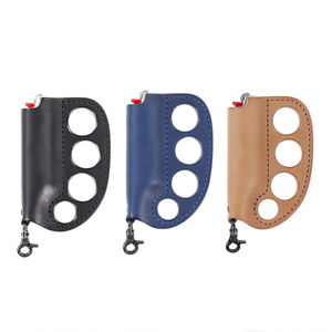 YY アウトドア キャンプ用 ライター 保護 ホルスター ナックル型 パーソナル キーホルダー ツール ライター レザーケース - Product Image 6