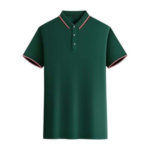 Customized Ice Silk Polo Shirt Short Sleeve Quick Dry Solid Color For Daily Wear Corporate Workwear Logo Printing - Product Image 2