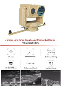 U-shaped Turntable 40km Long Range 640x512 MCT Cooled <b>Thermal</b> Visible Night Vision AHRS-Equipped Dual Sensor PTZ <b>Camera</b> Drone - Product Image 6