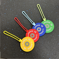 Porte-clés Nfc personnalisé DIY Sublimation Nfc Gold Gym Sports Fitness Series Haltère à haltères Poids Plaques Porte-clés Nfc
