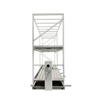 Banc roulant multi-niveaux mobile pour hydroponie de plantes de tomates, système de refoulement et d'irrigation par flux et reflux (ABS)
