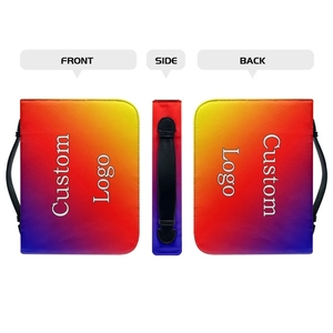 حقيبة يد نسائية بطبعة أزهار عتيقة بتصميم كلمة بو غطاء الكتاب المقدس بمقبض بسحّاب من البوليستر جراب الكتاب المقدس للصلاة في الكنيسة - Product Image 6