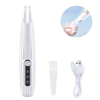 Tondeuse à poils pour animaux de compagnie à lumière LED, tondeuse silencieuse pour toilettage des chiens, tondeuse à poils pour pattes de chien rechargeable par USB avec écran, outils de toilettage pour animaux de compagnie