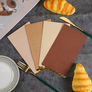 <b>Paper</b> Napkins 330mmx400mm Solid Color Hot Stamping Disposable For Restaurants Hotels Themed Party - Product Image 1