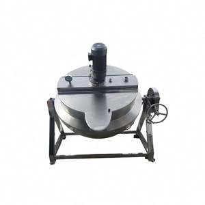 Cuisinière à riz de 100 litres pour restaurant, wok inclinable, marmite de cuisson, mélangeur intelligent, bouilloire électrique à double enveloppe - Product Image 1