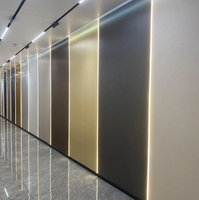 Panel Dinding SPC PVC Tahan Air Anti Lembab Modern Klasik untuk Apartemen Komersial, Ubin Plafon Kamar Mandi untuk Dekorasi Rumah