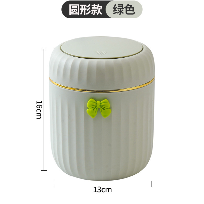 กลม (สีเขียว) พร้อมโบว์