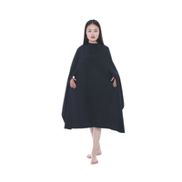 DINSHINE Cape et Kimono de Coiffure Imperméables en Nylon pour Salon de Coiffure et Esthétique, Idéales pour la Coupe et la Coloration des Cheveux