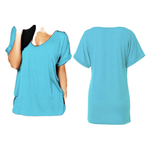 Camiseta Personalizada para Mujer, 100% Algodón, de Alta Calidad, Transpirable, Corte Holgado, Talla XS, Cuello con Lazo, Decoración con Logotipo, Color Sólido, para Verano - Product Image 4