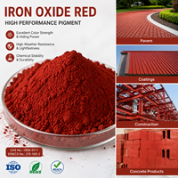 Tingkat konstruksi merah 130 besi oksida Fe2O3 pigmen untuk batu bata beton aspal
