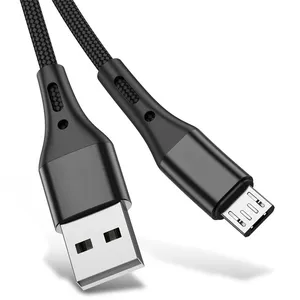 Cable Micro USB 3A DE CARGA RÁPIDA, Cable DE DATOS Micro USB para Xiaomi, Cables de cargador de teléfono móvil Android, Cable de 0,5 M, 1m, 2M, 3m